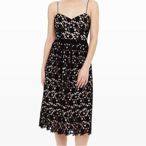 Club Monaco Bolari Black Lace Midi Dress
